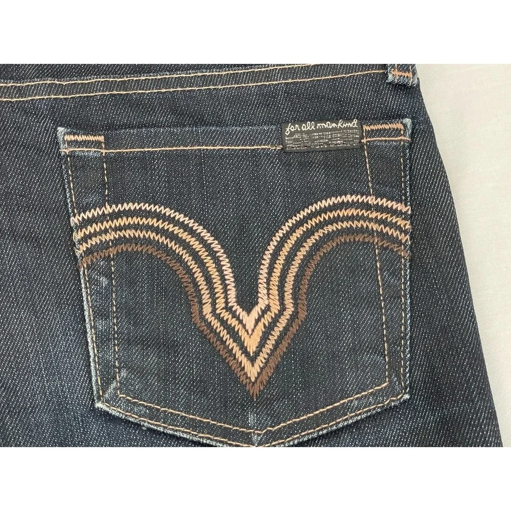 7 Seven For All Mankind Womans 25 Jeans‎ Kate Ankle Dark Wash Stretch USA Made - Picture 8 of 10